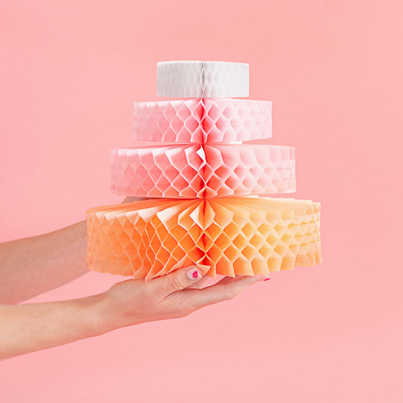 Kuchen Waben Deko / Pastell