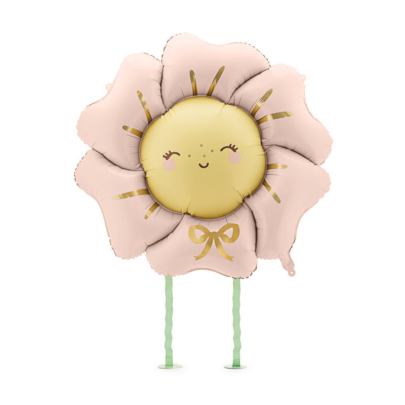 Blumen Folienballon / Rosa / Airwalker