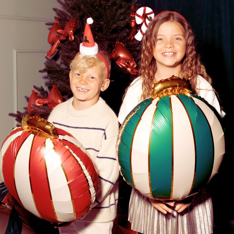 Weihnachtskugeln Folienballon Mix