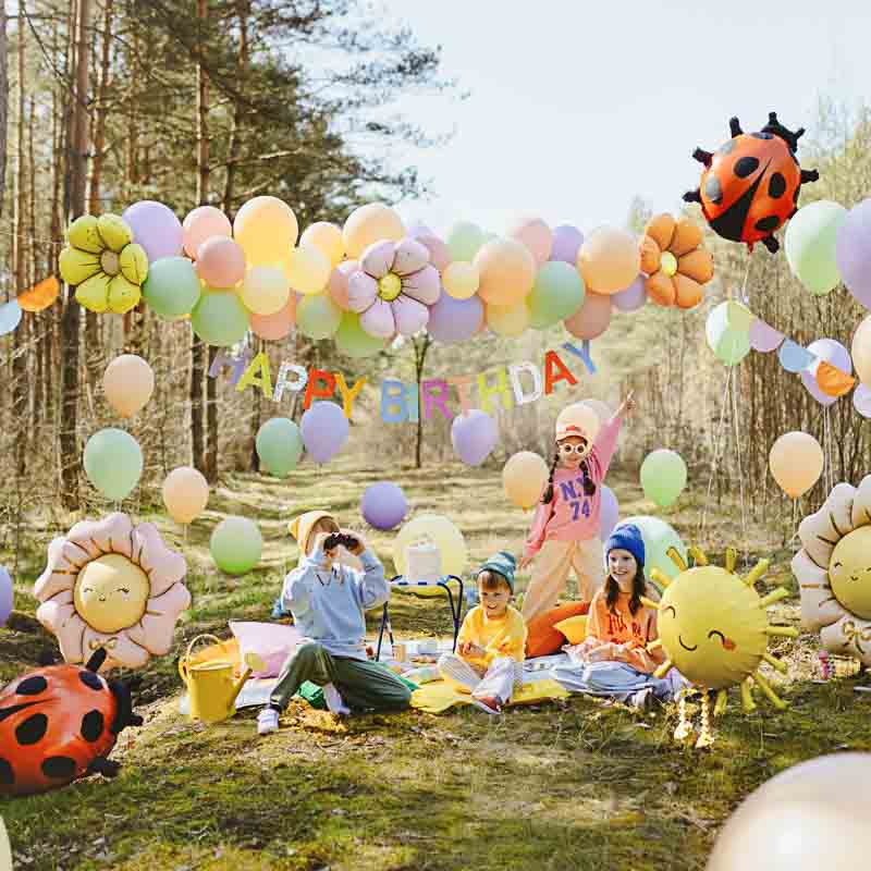 sommer picknick blumen deko