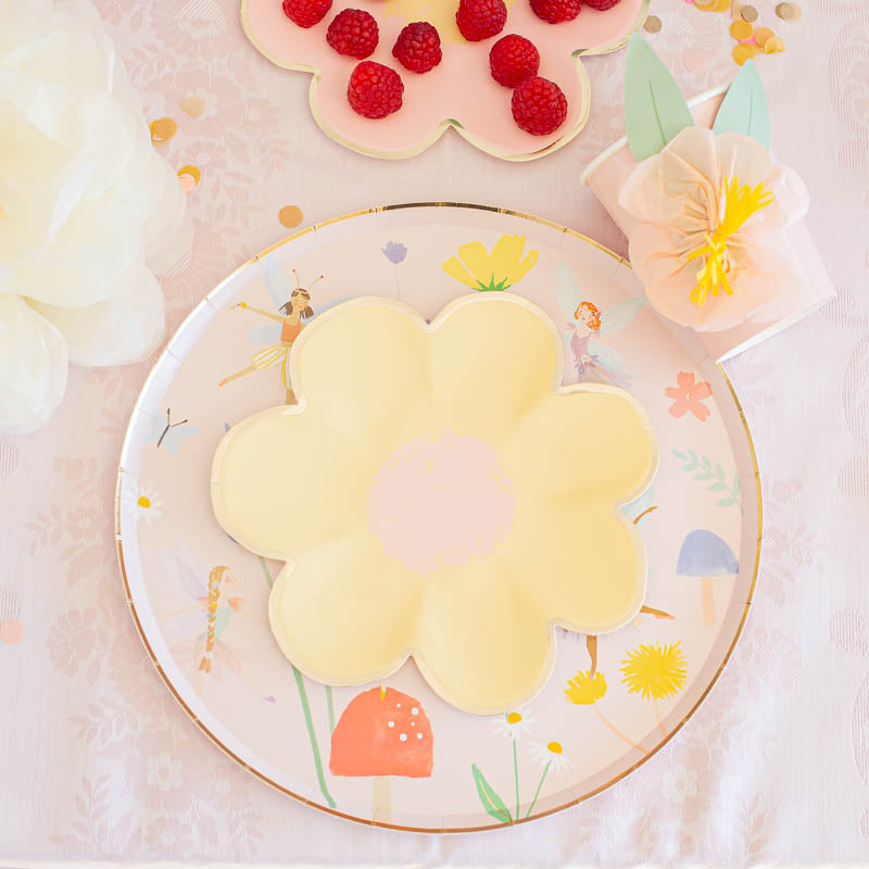 Blumen Party Teller / Mini (8 Stück) – Printfetti