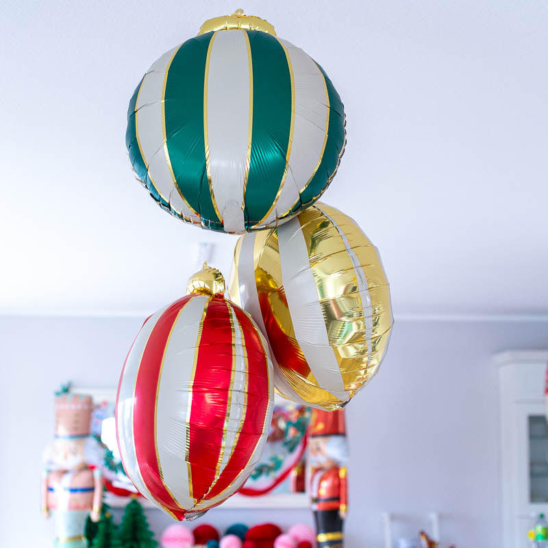Weihnachtskugel Folienballon Mix