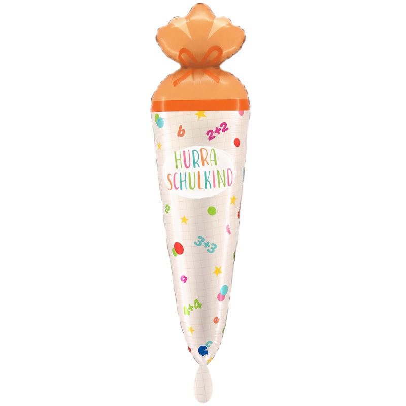 Schulkind Folienballon Schultüte ABC