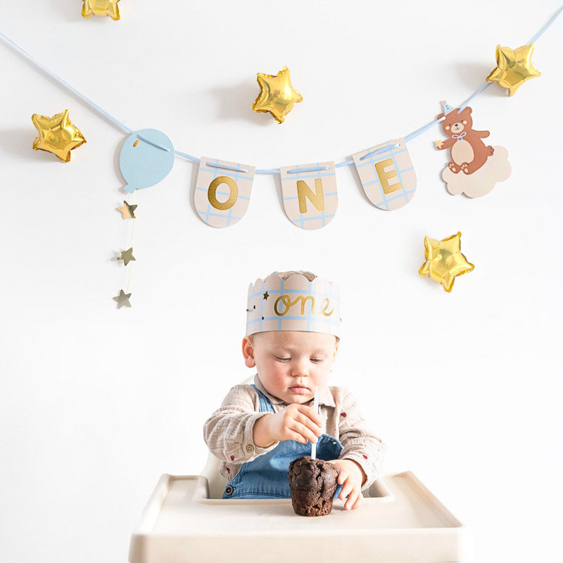 PartyDeco Girlande GRL19-1 – Weihnachtsdeko Mit Schneeflocken, Papier, Weiß, 1,38 M, Für Fenster & Wände