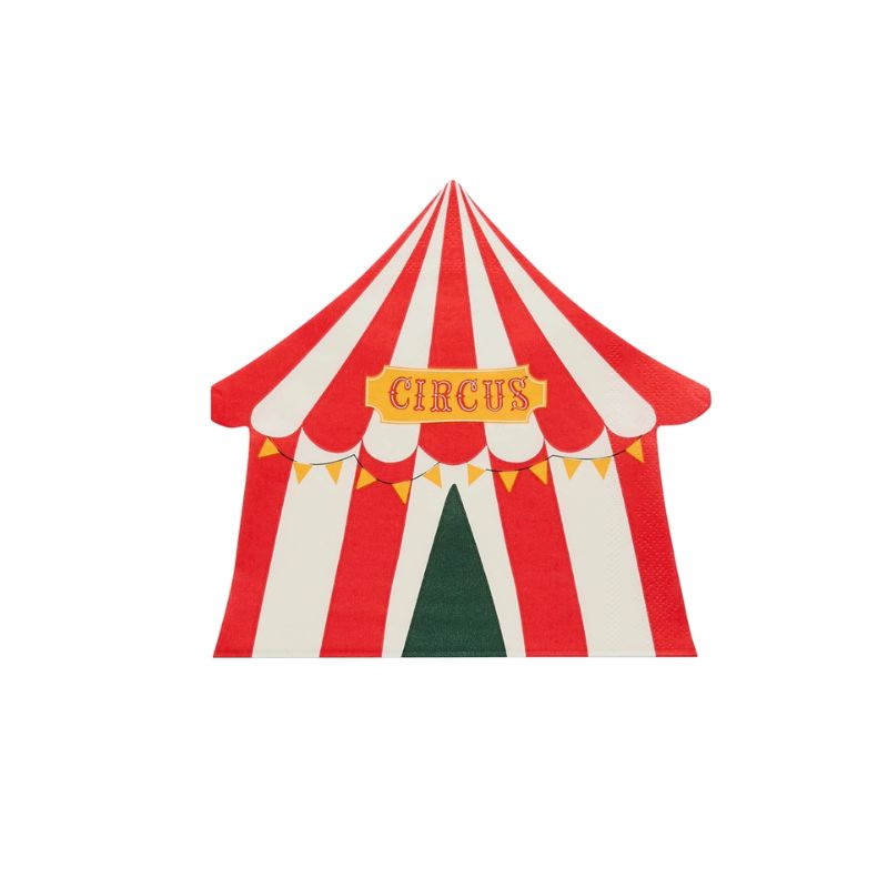 zirkus zelt Zirkus Zelt Party Servietten (16 Stück) für den Kindergeburtstag – Printfetti
