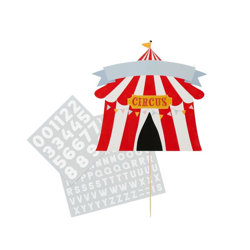 Zirkus Zelt Cake Topper 