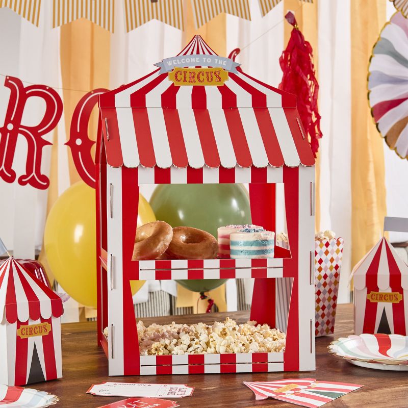 Zirkus Display / Candybar / Rot-Weiß