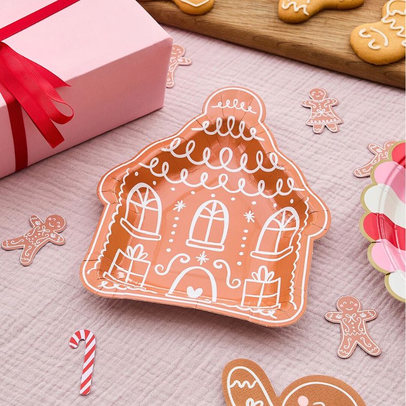 Lebkuchen Haus Teller / Craftpapier / Klein