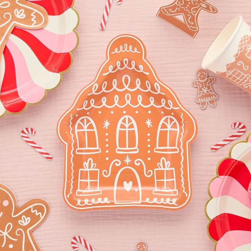 Lebkuchen Haus Teller / Craftpapier / Klein