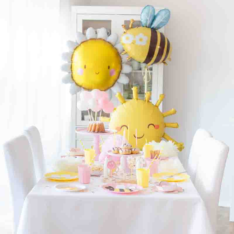 Rosa Ballon Cake Topper
