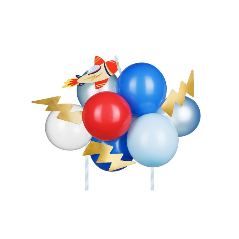 Flugzeug Ballon Cake Topper