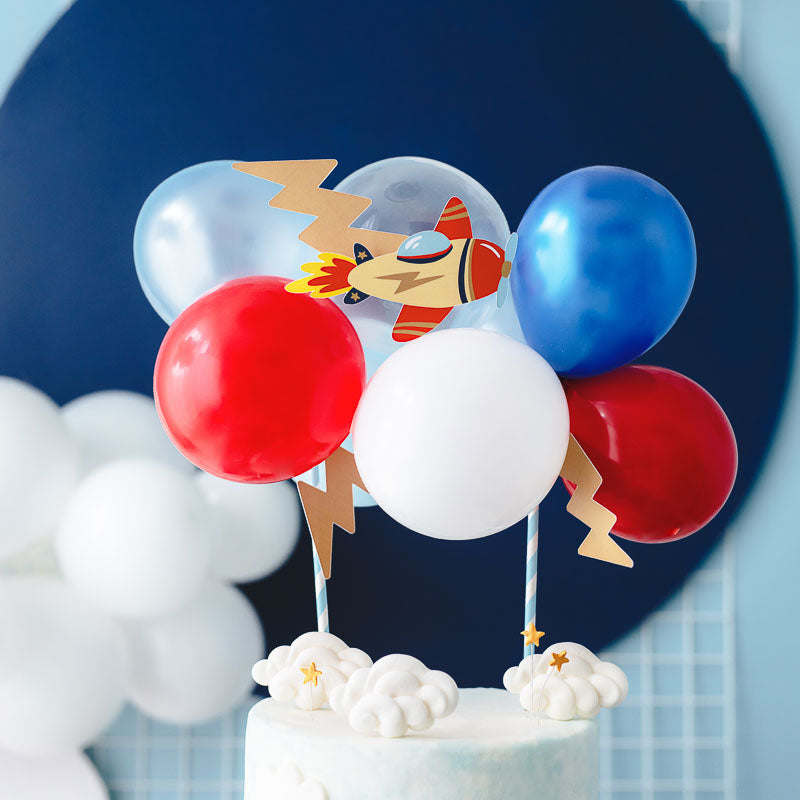 Flugzeug Ballon Cake Topper