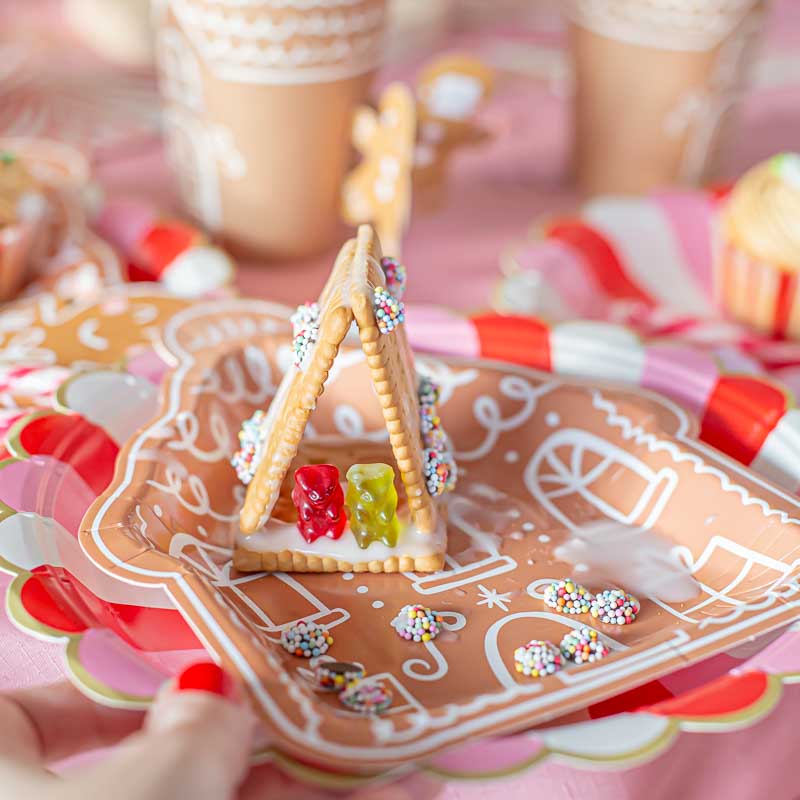 Lebkuchen Haus Teller 