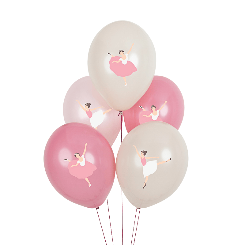 „Happy Birthday Ballerina“ Girlande – 167 Cm Bunte Dekoration Für Die Geburtstagsfeier