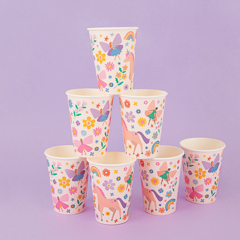 Einhorn & Feen Party Becher 
