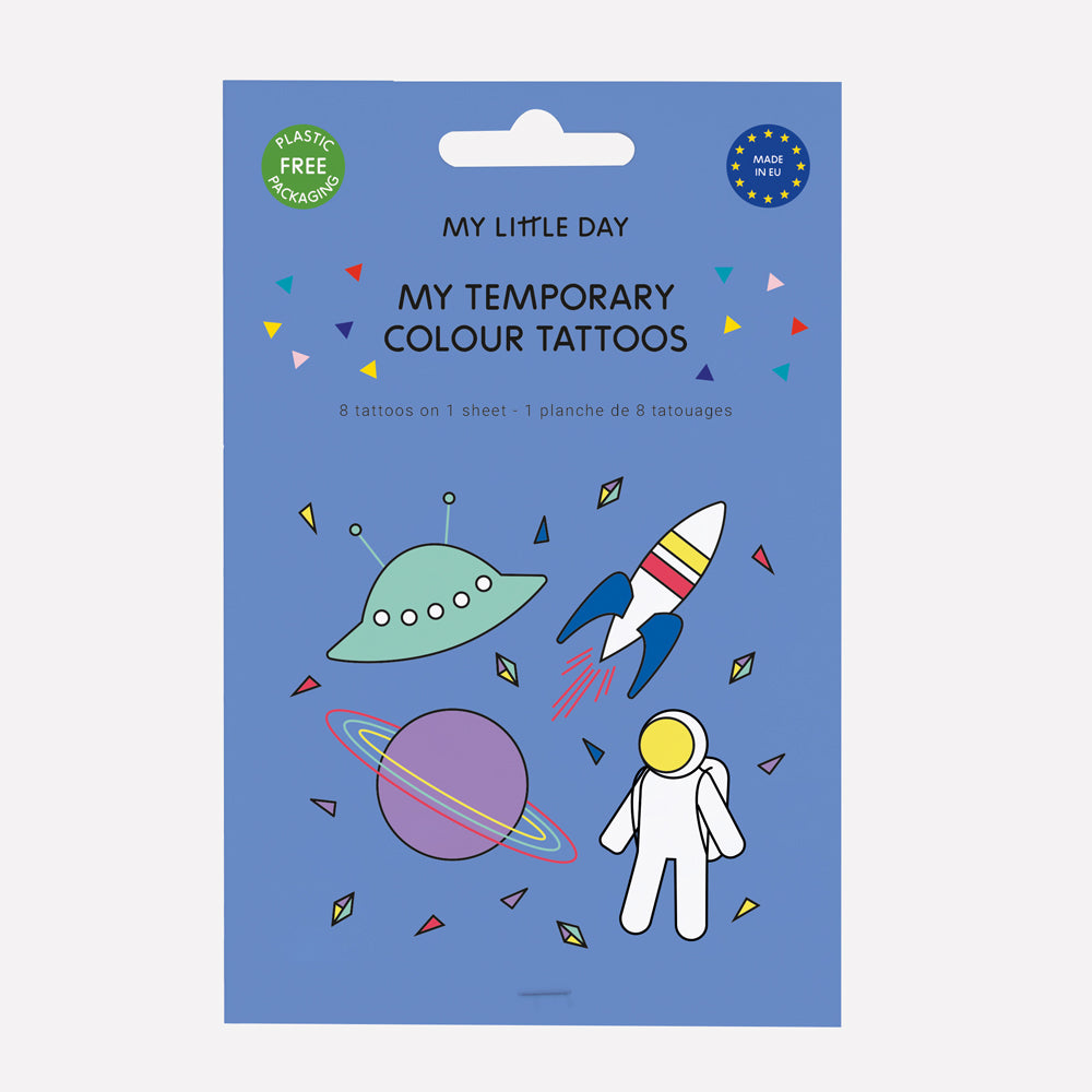 Weltraum Kinder Tattoos
