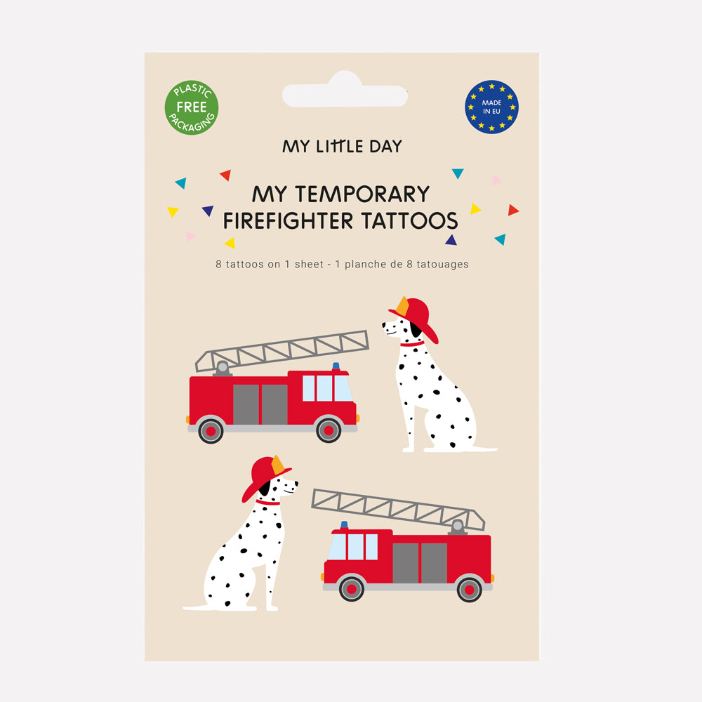 Feuerwehr Kinder-Tattoos