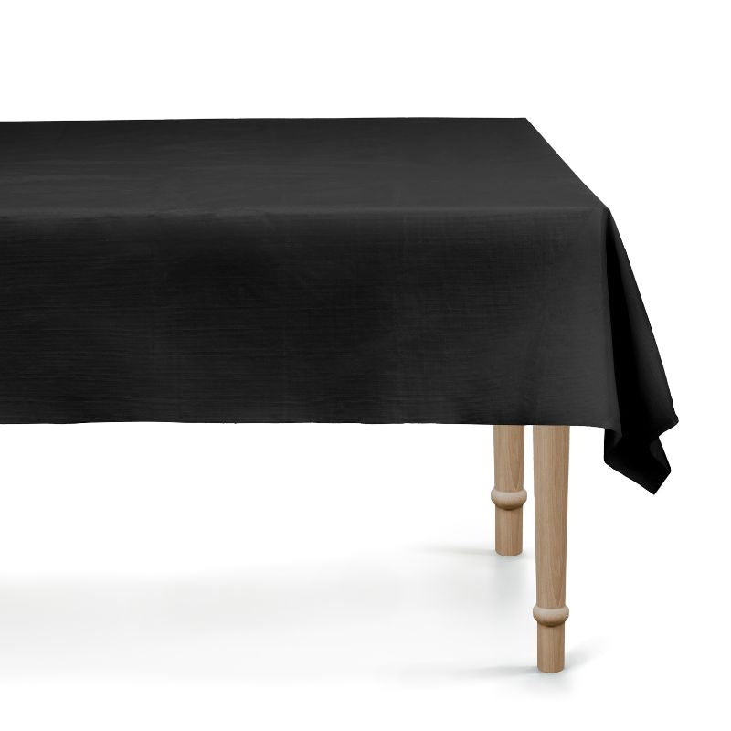 Slergut Einweg-Tischdecke – 3 Stück, Schwarz, Kunststoff, 137 X 274 Cm – Wasserdicht & Knitterarm – Für Partys & Events