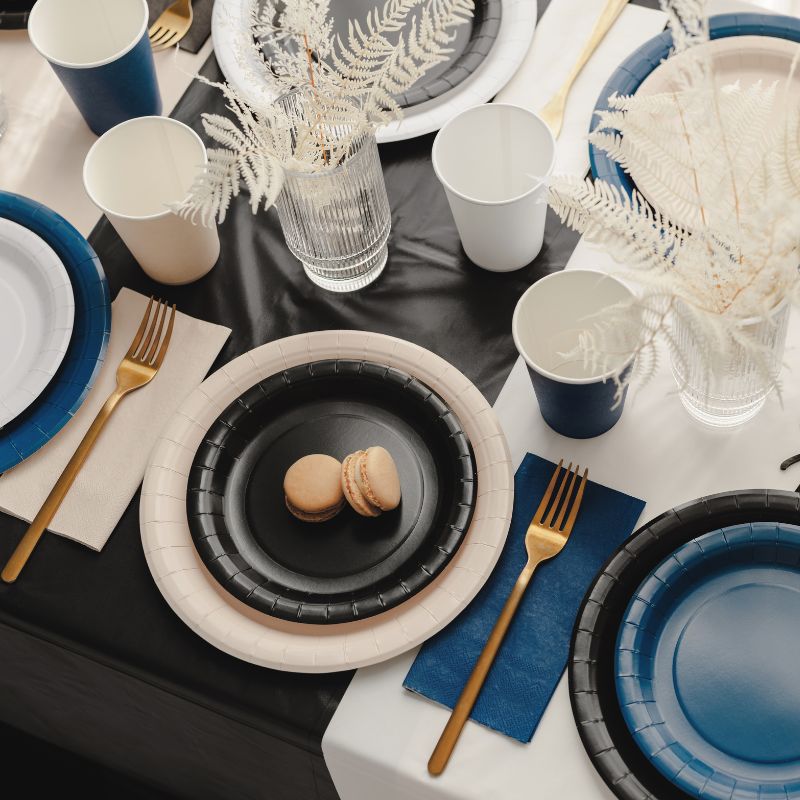 Mehrweg Tischdecke / Schwarz