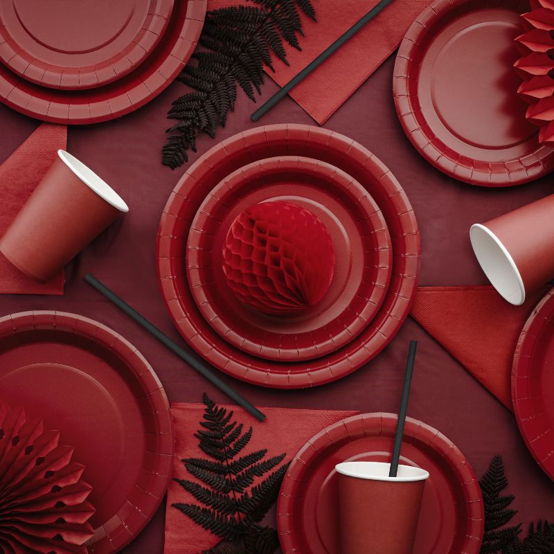 Mehrweg Tischdecke / Weinrot