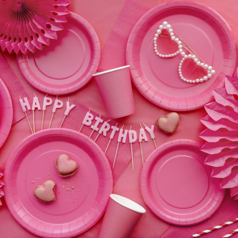 Mehrweg Tischdecke / Pink