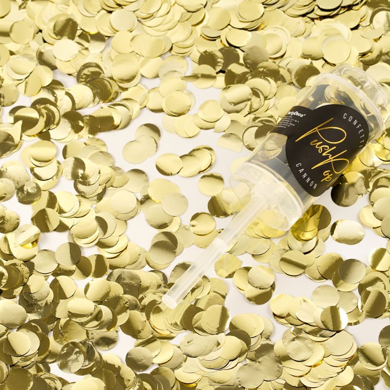 Push Pop Konfetti Metallic Gold