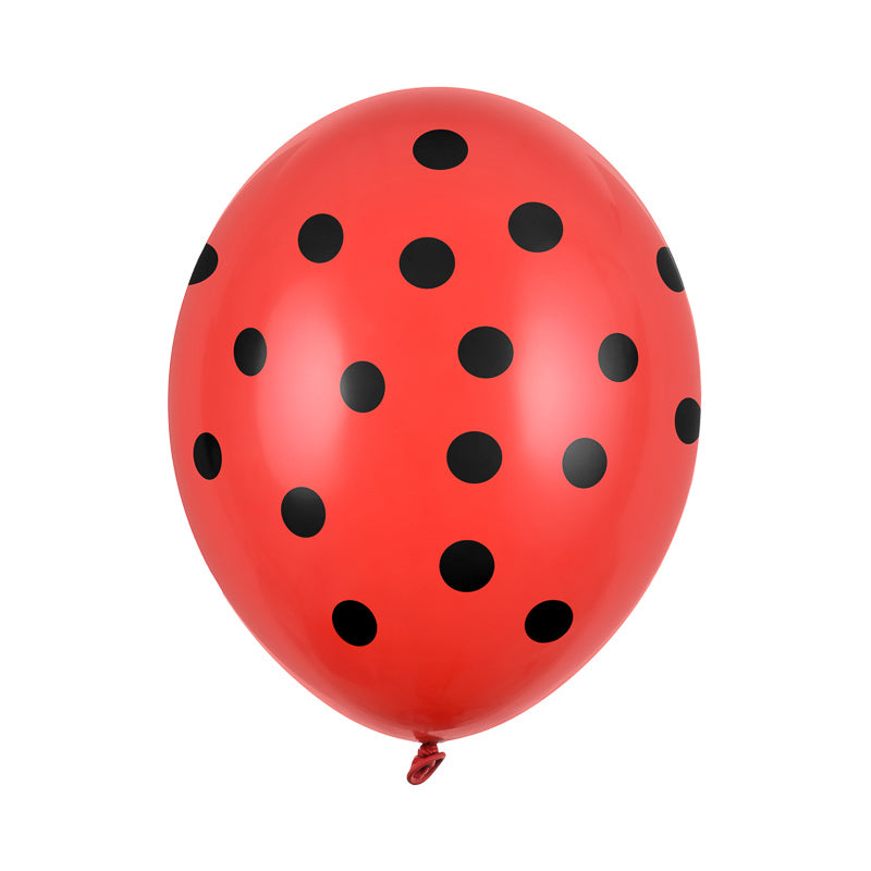Punkte Ballons Set - Rot (