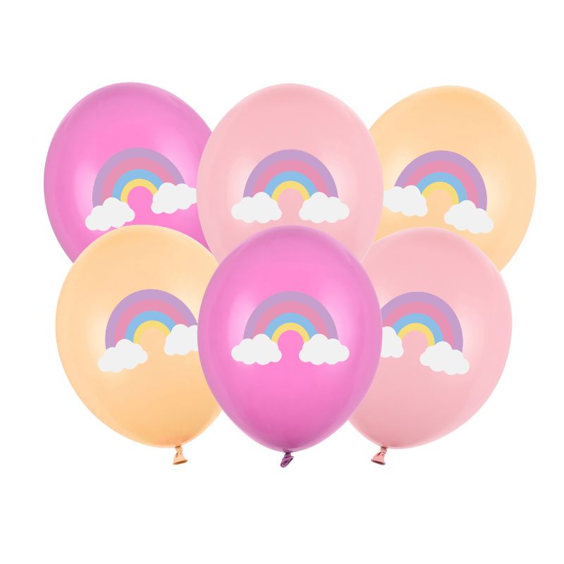 Regenbogen Ballon Set / Pink-Peach 