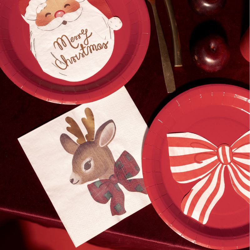 reh servietten weihnachten