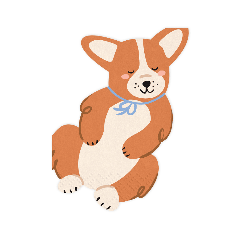 Hunde Servietten / Corgi