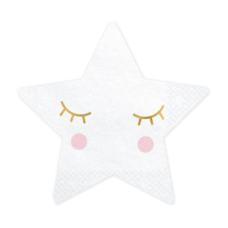 Stern Servietten / Weiß