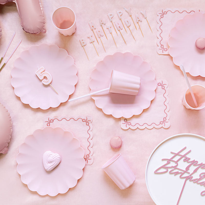 Wahre Prinzessin Party Supplies Mädchen Geburtstag Geschirr Set - Disney Princess Themed Party Einweg-Set Dient 16