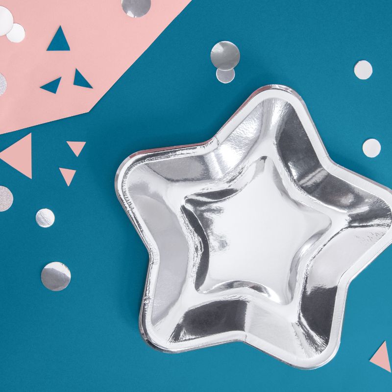 Stern Party Teller / Silber