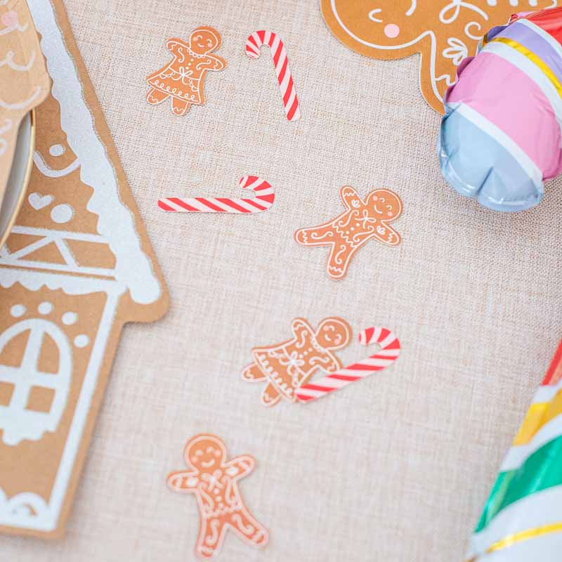 Mini Lebkuchen & Zuckerstangen / Streu Deko