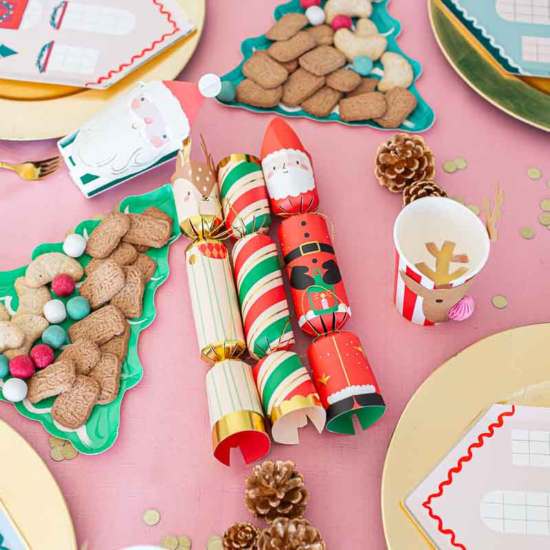 Geschenk Schachtel Weihnachtsmann & Rentier /