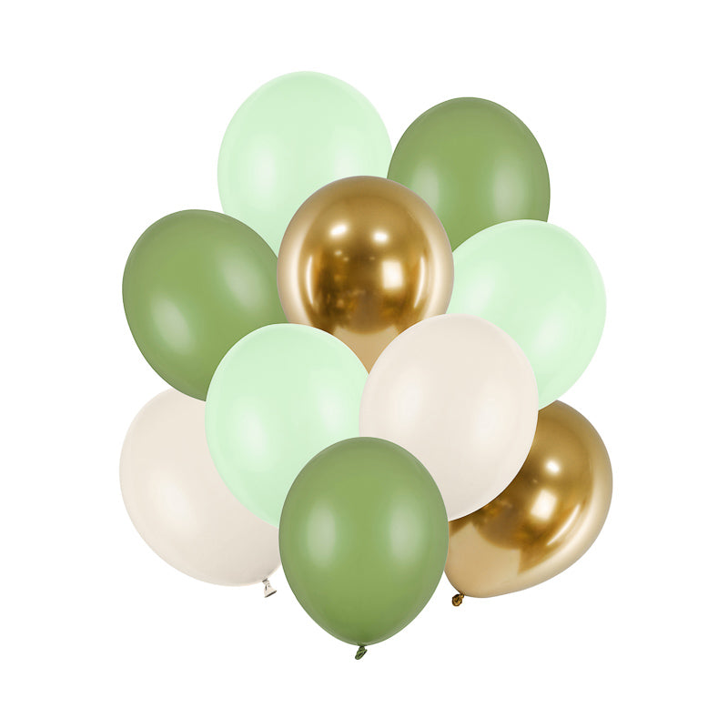 Ballon Mix Salbei Grün / Gold 
