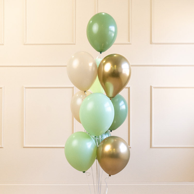 Ballon Mix Salbei Grün / Gold 