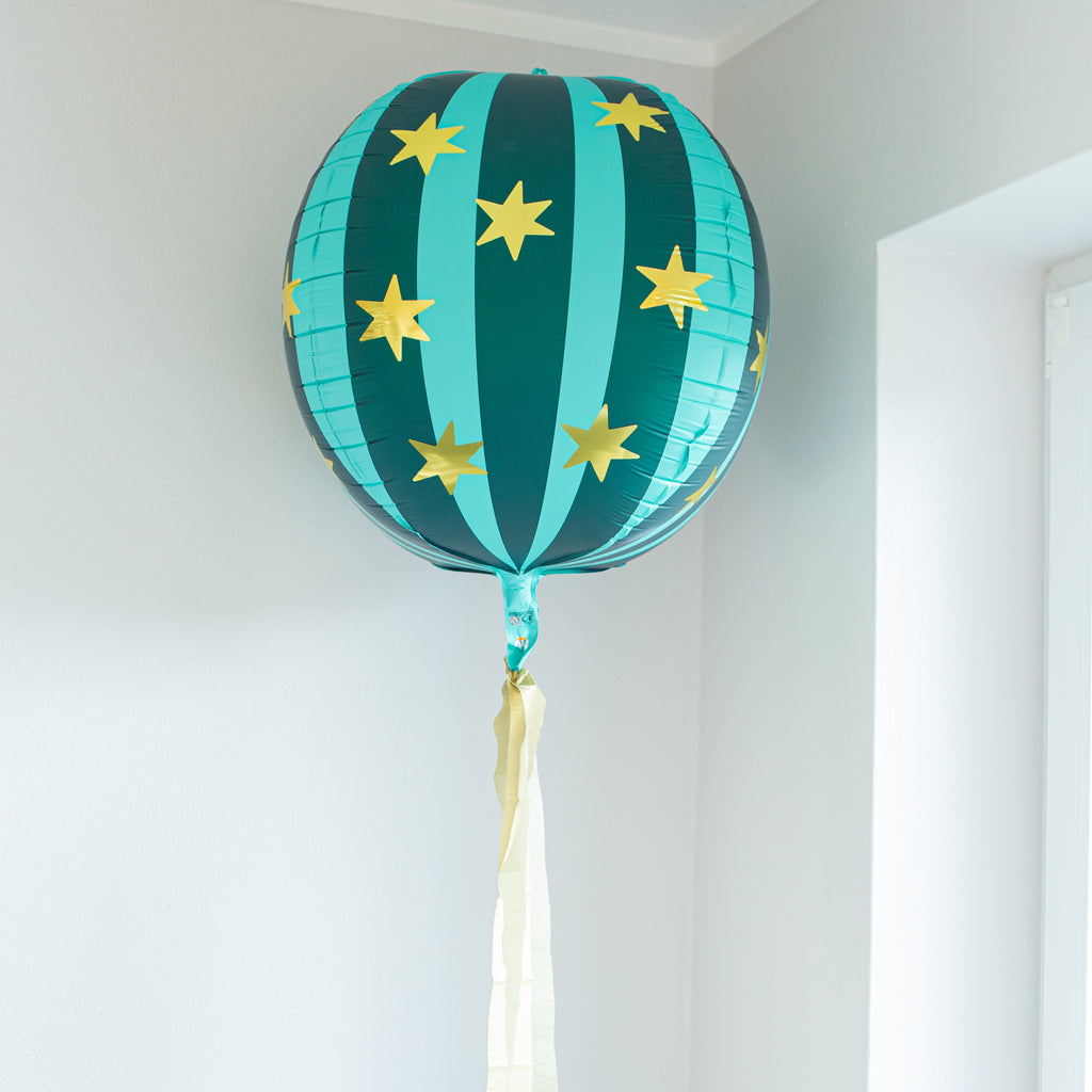 Kugel Ballon / Sterne / Grün