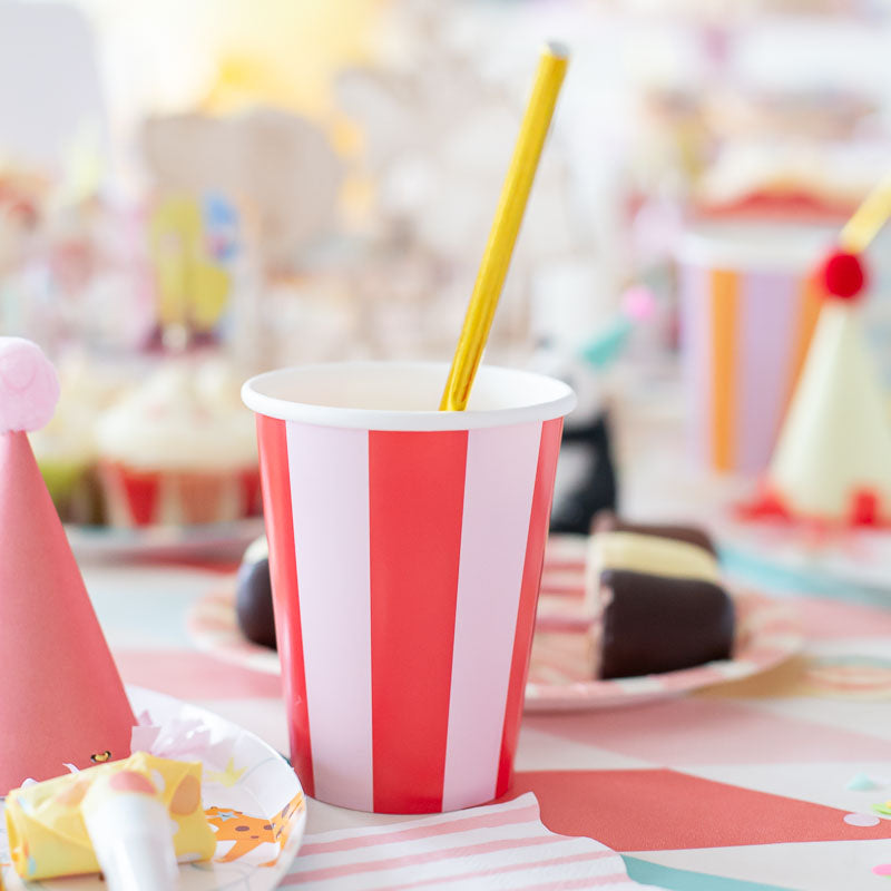 Streifen Party Becher /