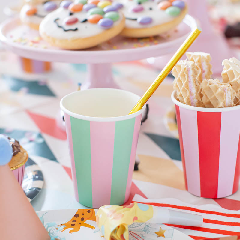 Streifen Party Becher /