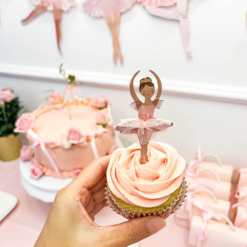 ballerina cupcake topper