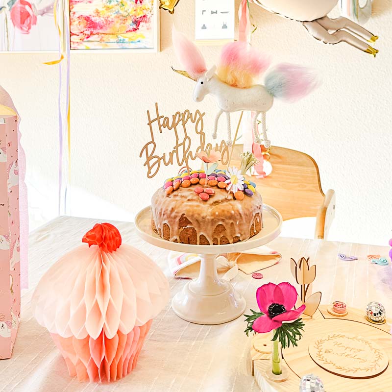 Muffin Waben Deko / Pastell