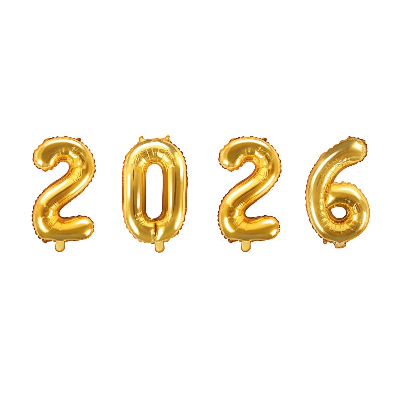 2026 Folien Ballon Schriftzug