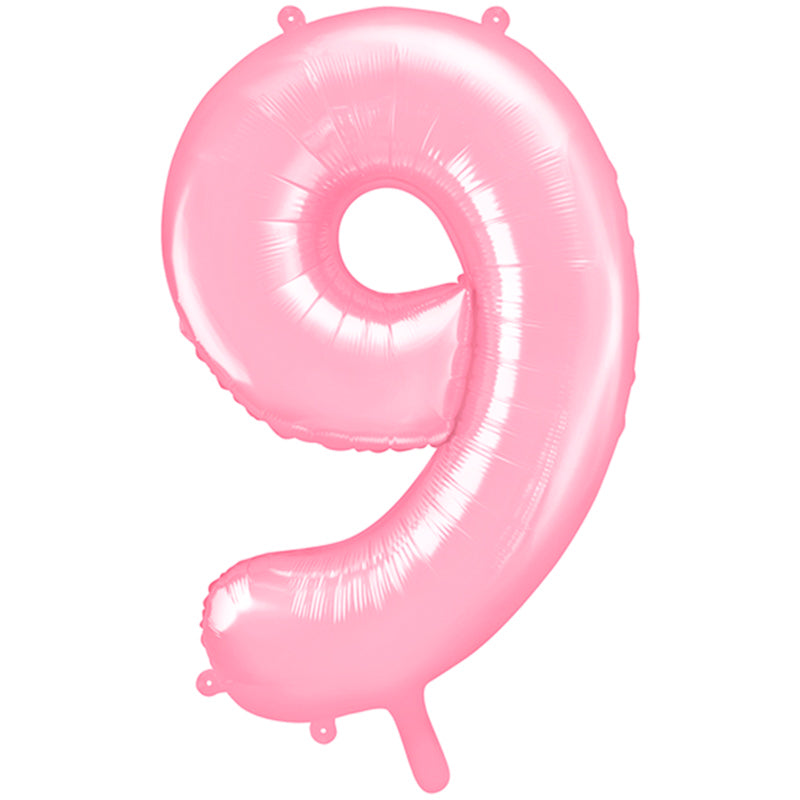 Zahlen Folienballon Rosa