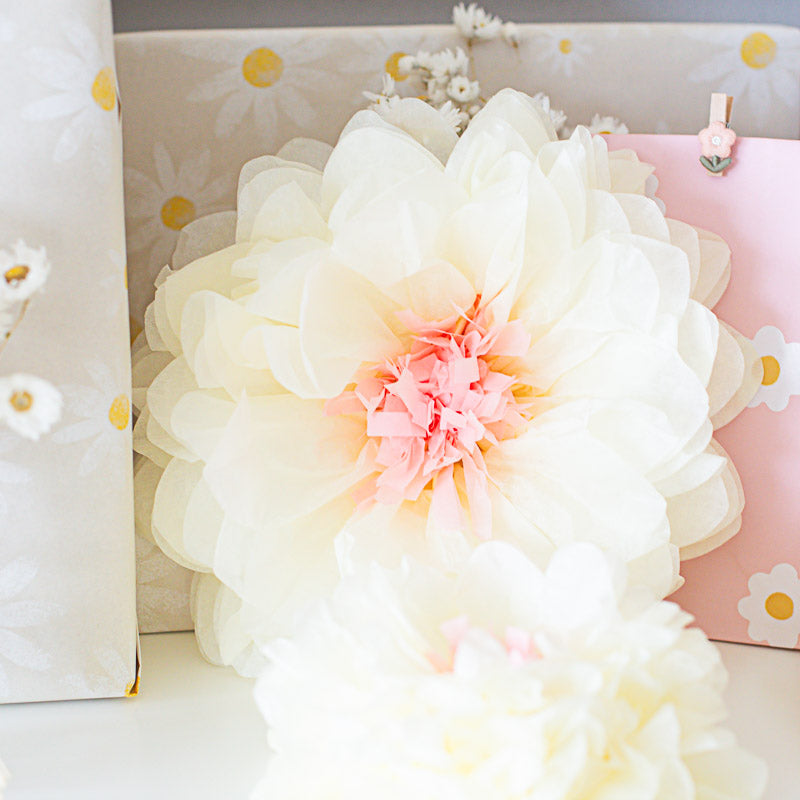 Blumen Pompons Crème 