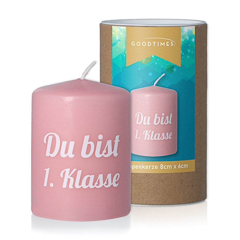 1. Klasse Stumpen Kerze / Rosa