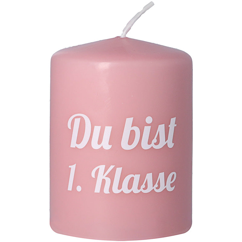 1. Klasse Stumpen Kerze / Rosa