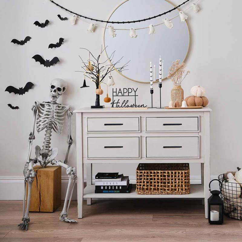 Halloween Gespenster Girlande - Filz - Weiß
