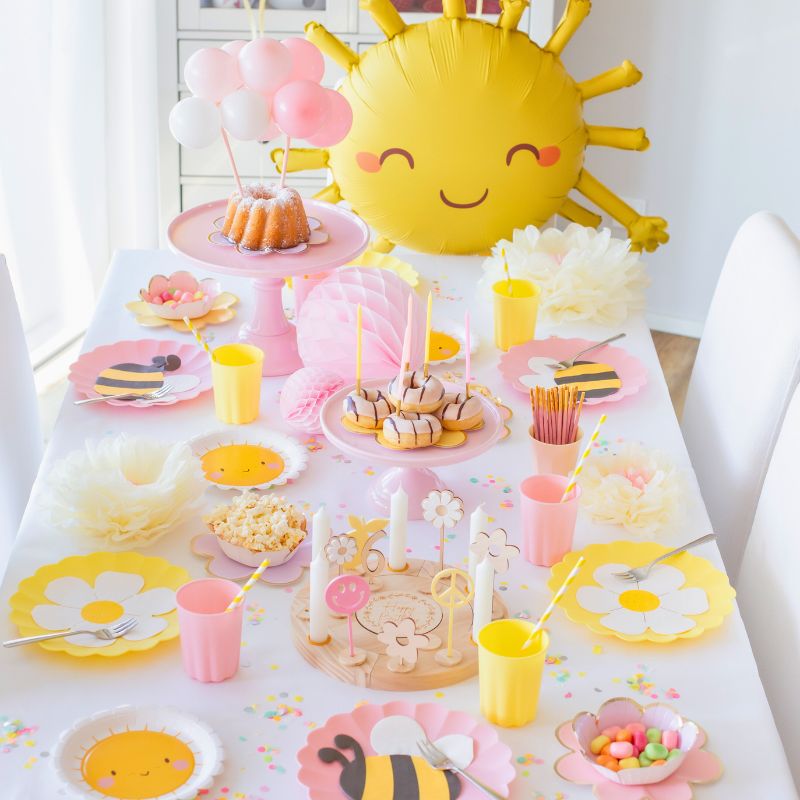 happy colours deko rosa gelb