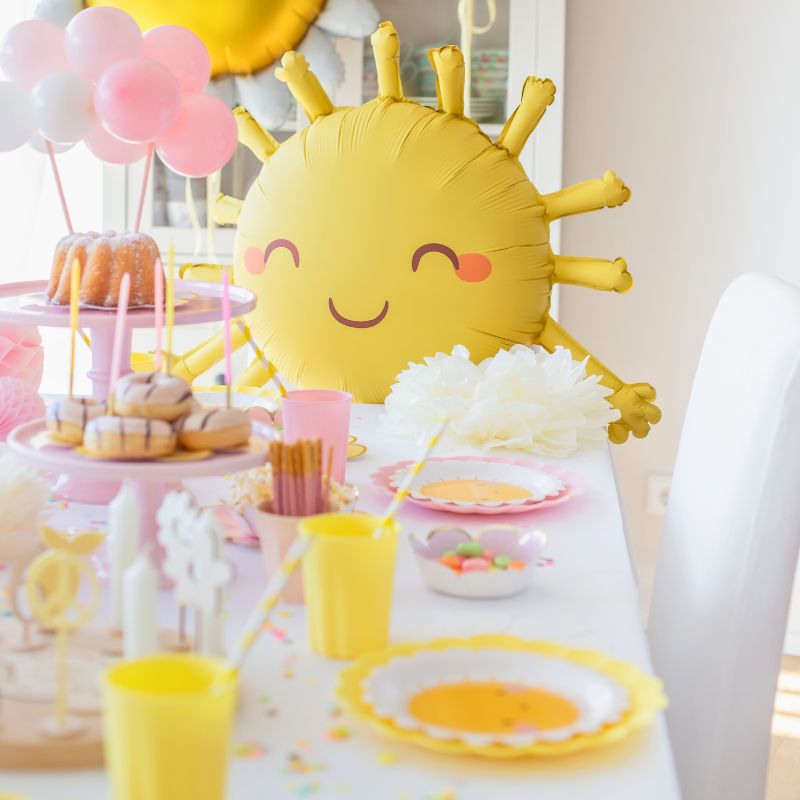 happy colours deko rosa gelb